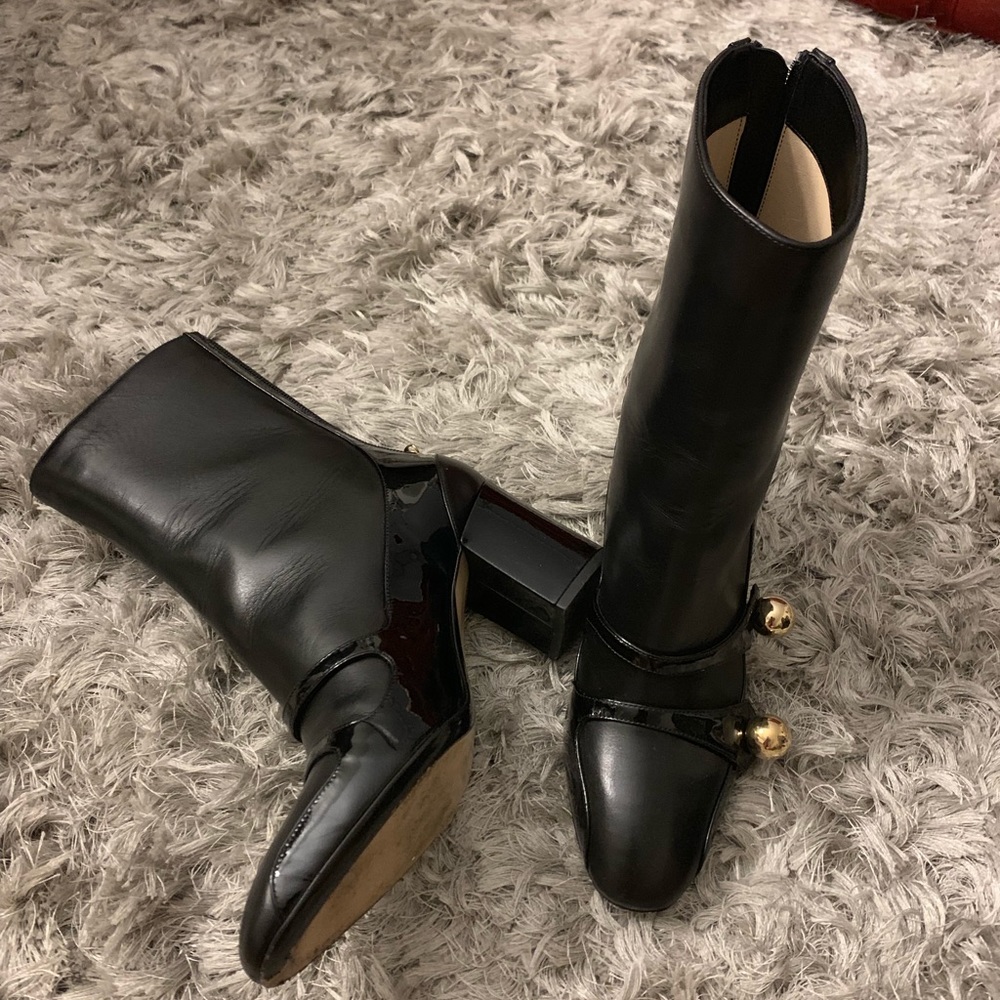 Worn 1x N 21 Patent Leather Ankle Boots